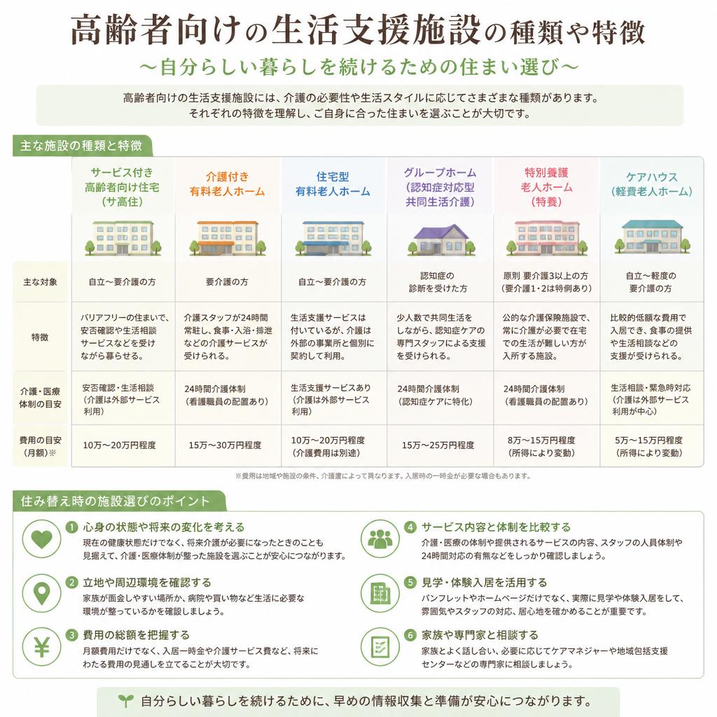 生活支援施設の選び方