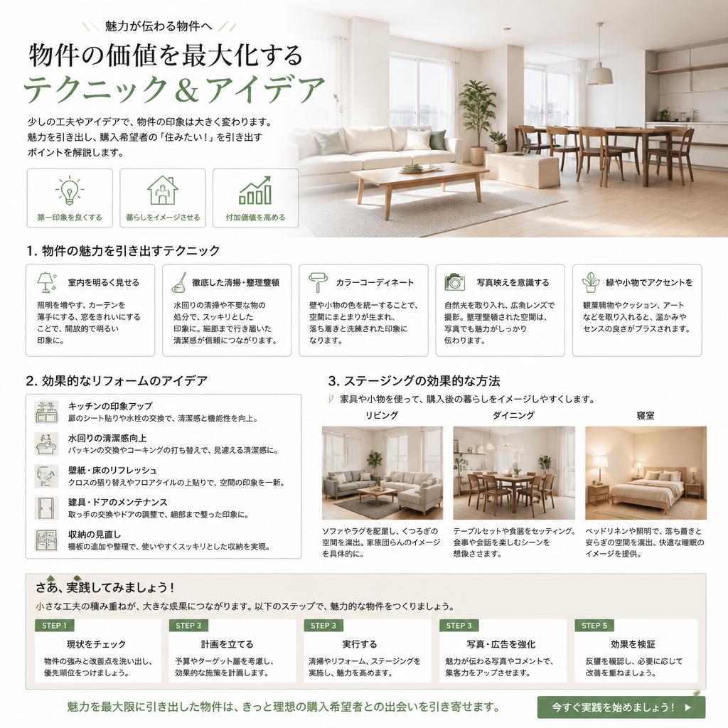 4. 物件の魅力を引き出す｜リフォームやステージングの活用