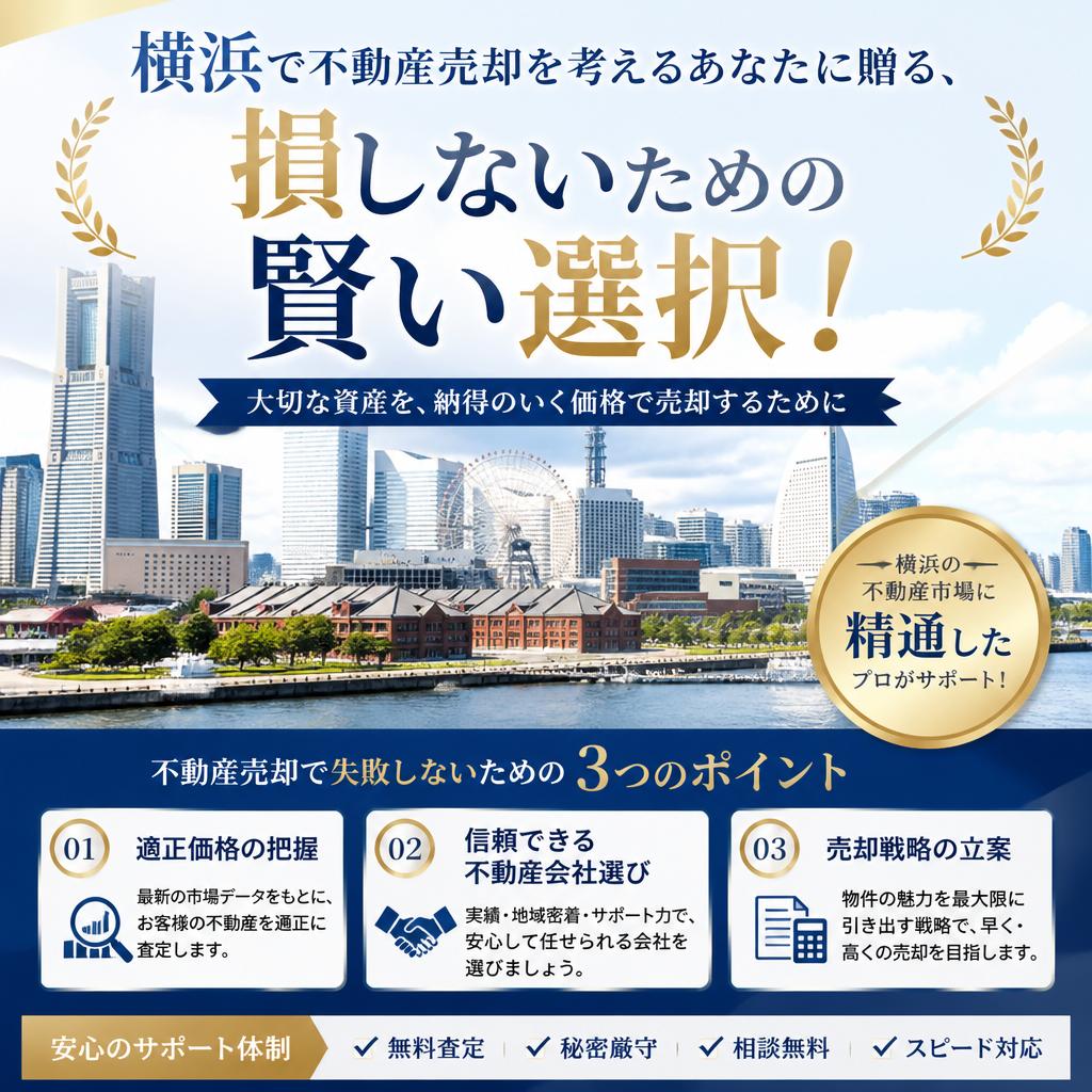 横浜で不動産売却を考えるあなたに贈る、損しないための賢い選択！
