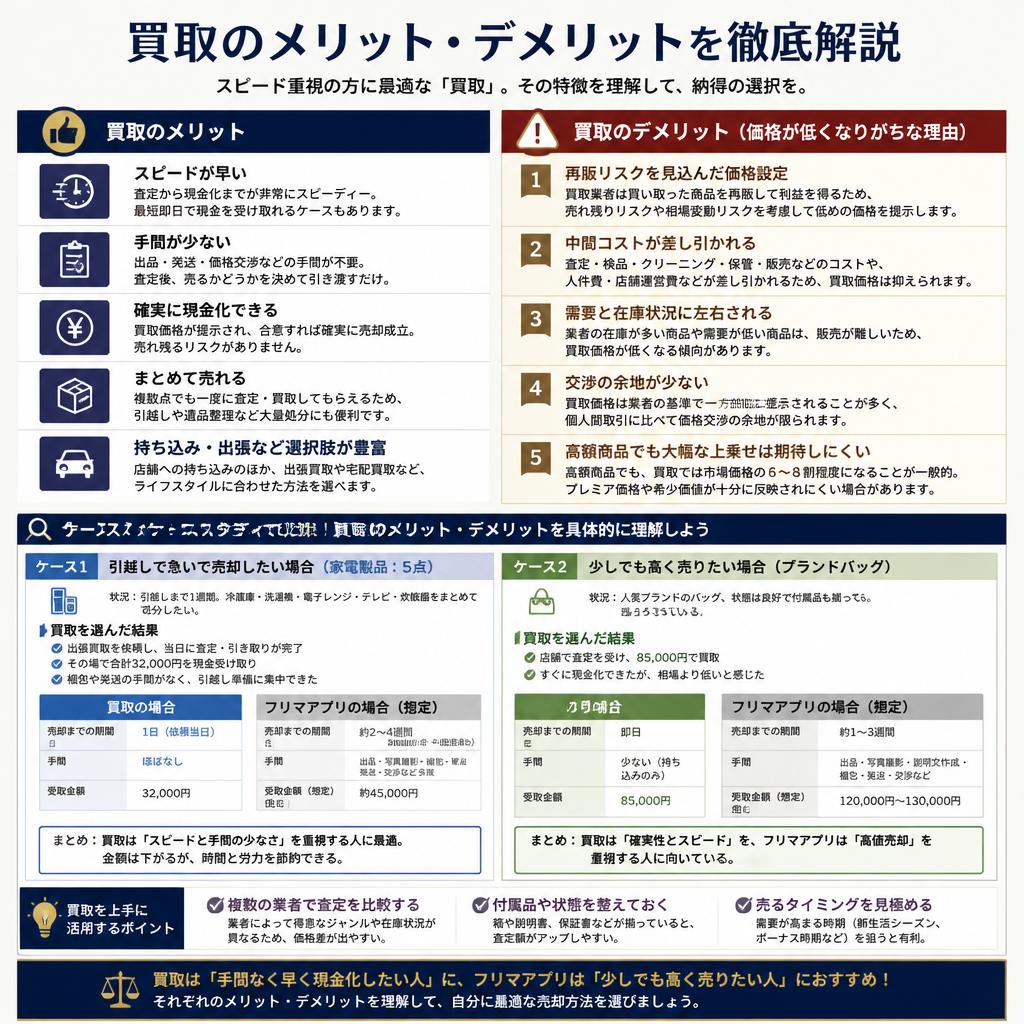 買取のメリット・デメリット