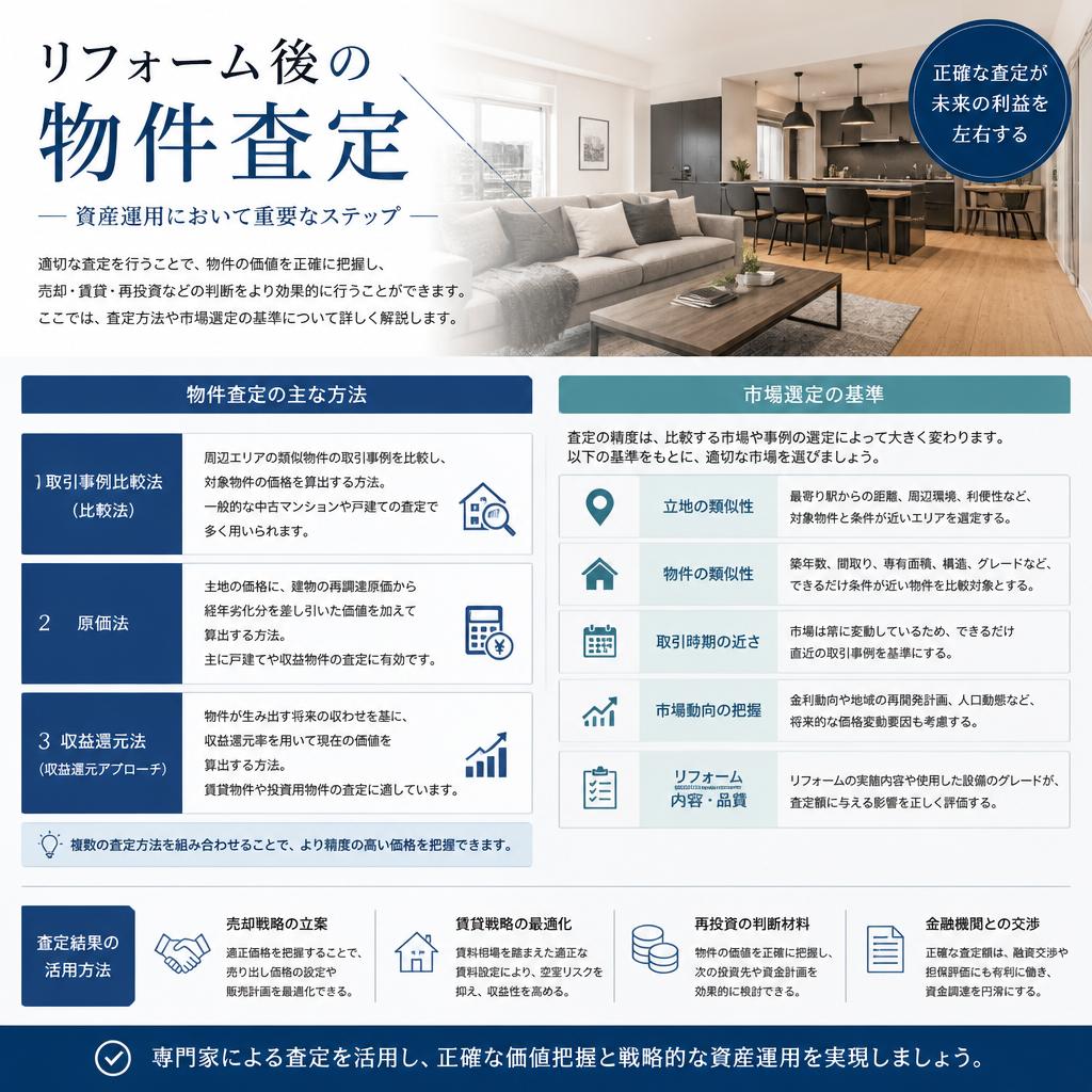リフォーム直後の物件査定の重要性