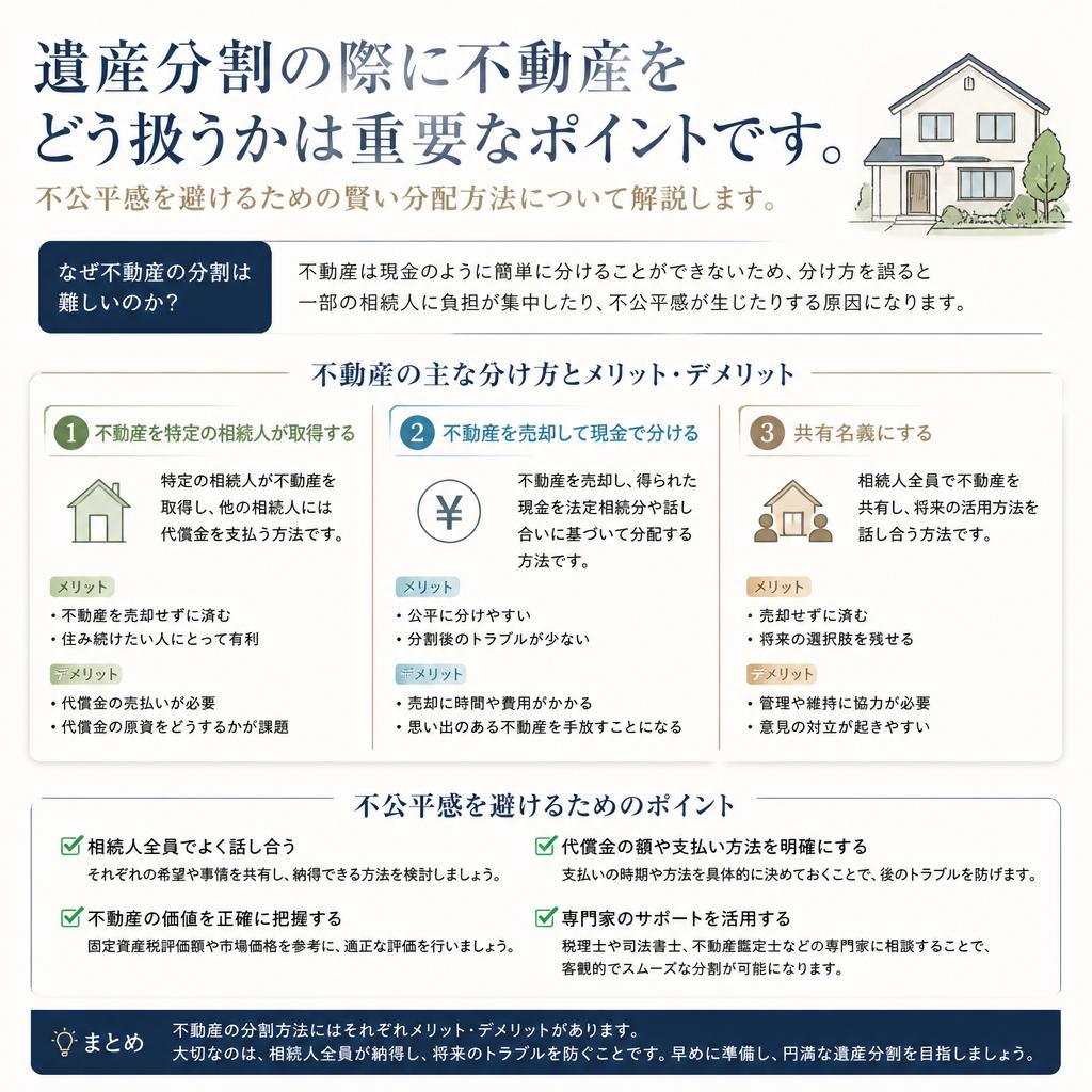 遺産分割と不動産：公平な取り決めを行うために