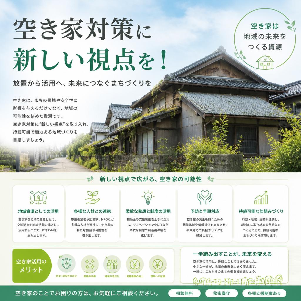 空き家対策に新しい視点を！