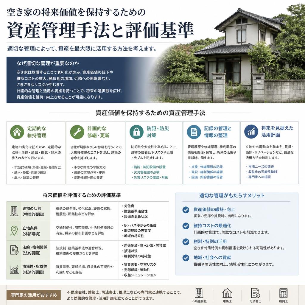 空き家の未来価値を見据えた資産管理