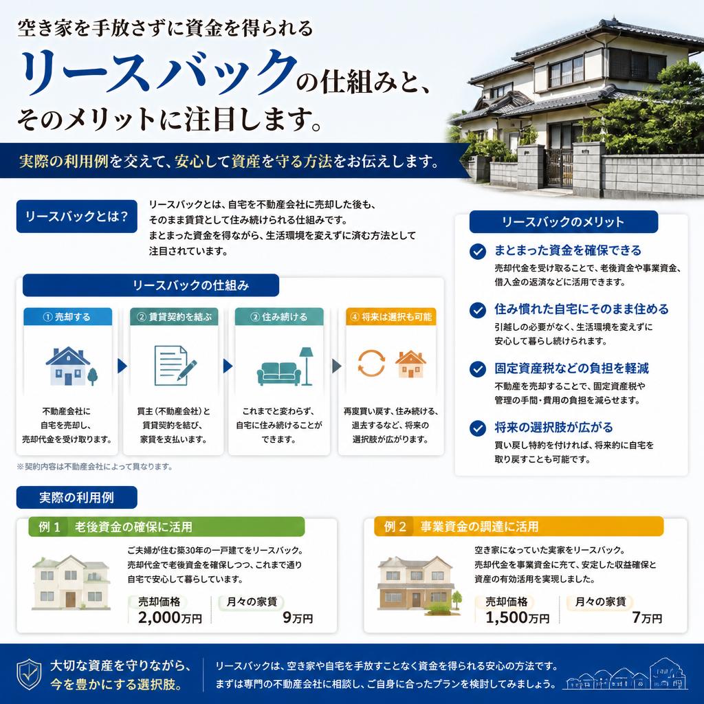 リースバックのメリット