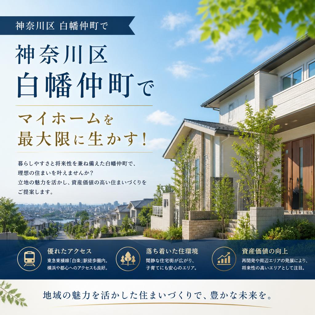 神奈川区白幡仲町でマイホームを最大限に生かす！