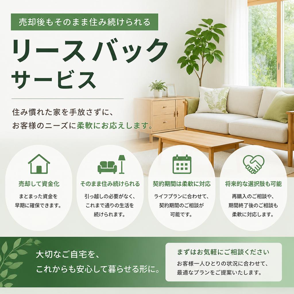 リースバック制度のご案内