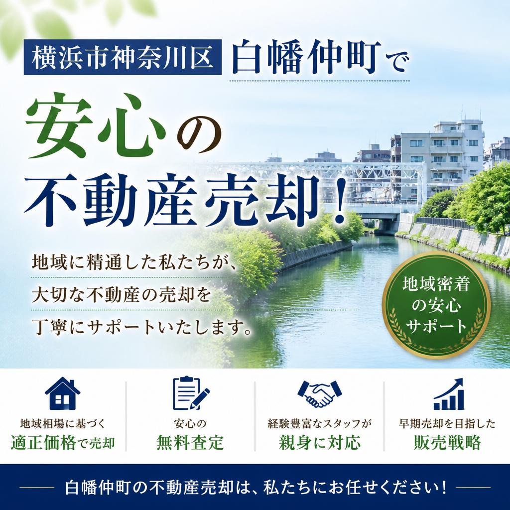 横浜市神奈川区白幡仲町で安心の不動産売却！
