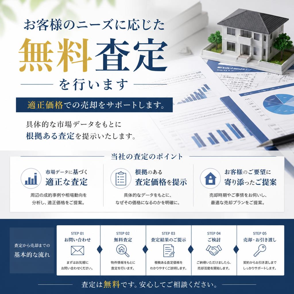 無料査定で安心スタート
