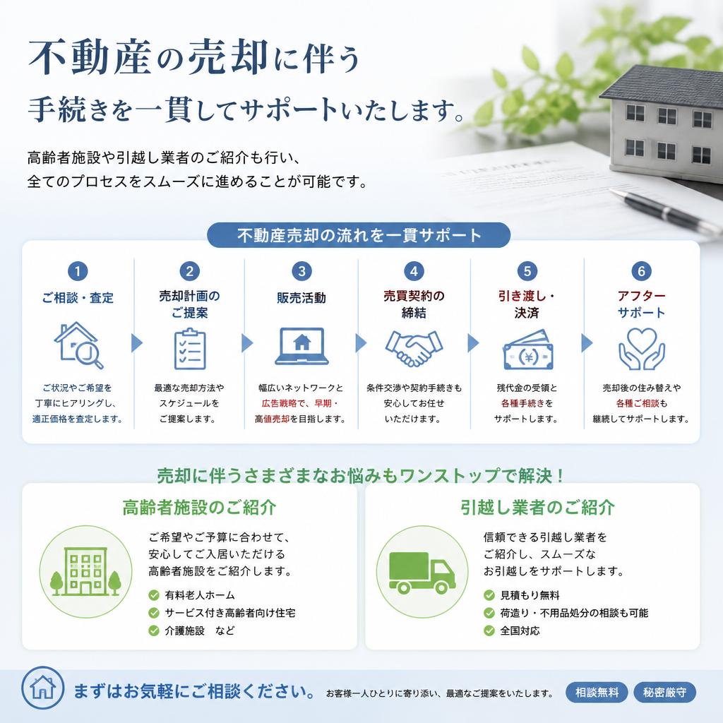 面倒な手続きをお手伝い