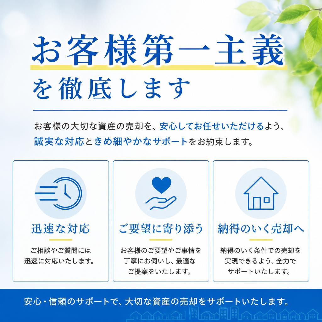 高い顧客満足を追求