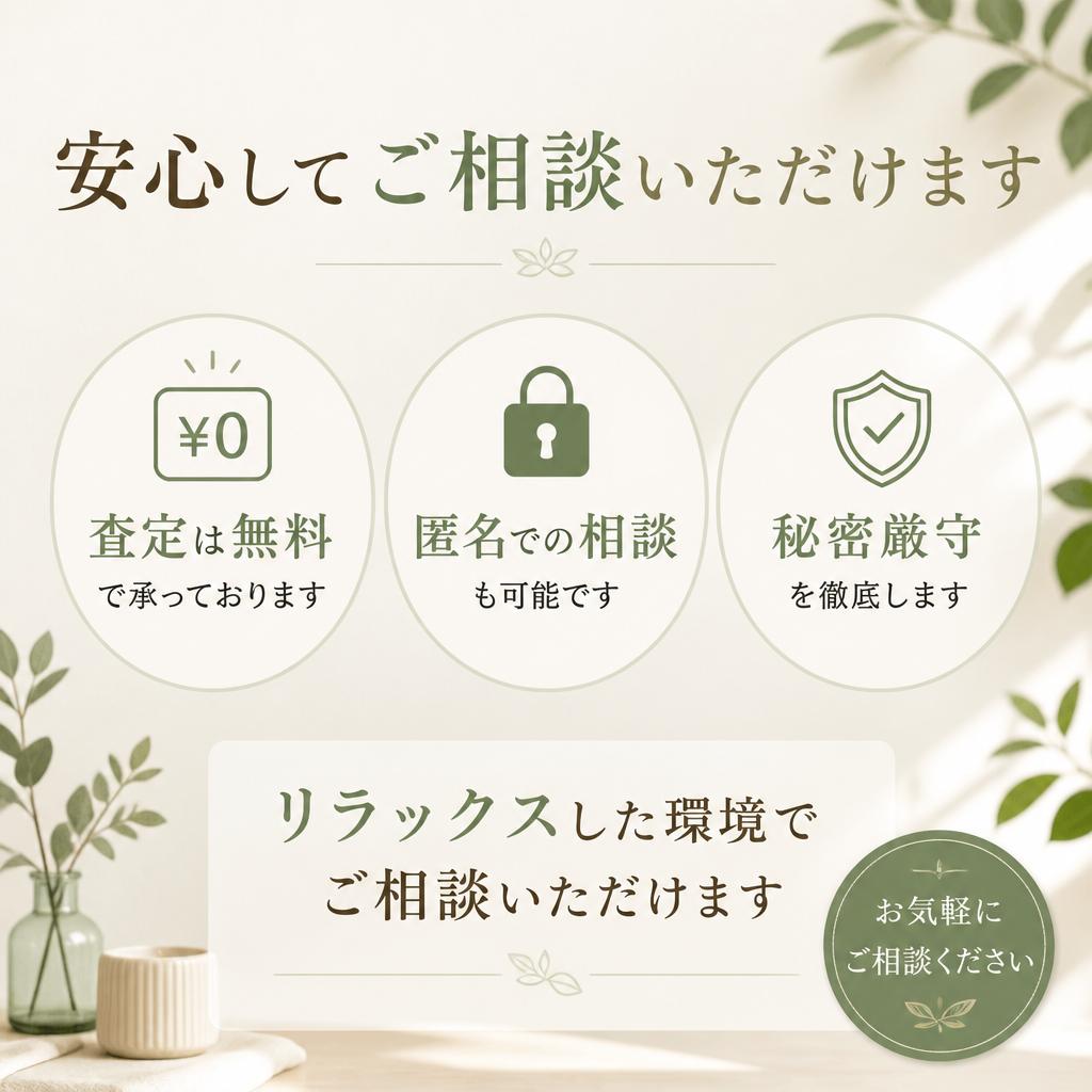 無料査定と安心のサポート