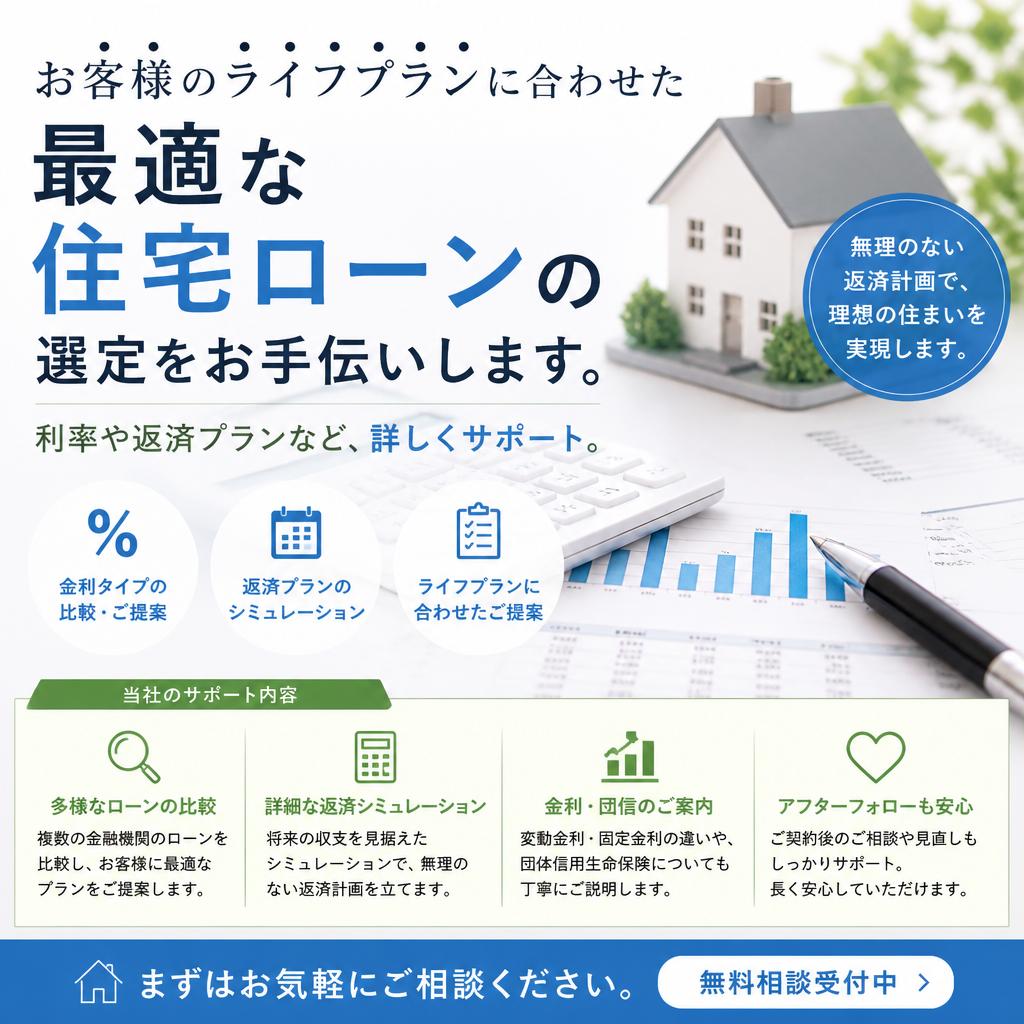最適な住宅ローンのご提案