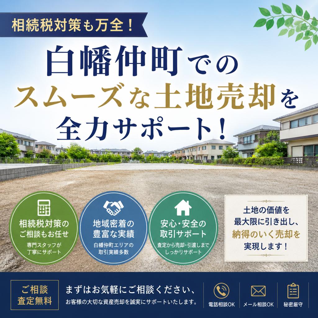 相続税対策も万全！白幡仲町でのスムーズな土地売却を全力サポート！