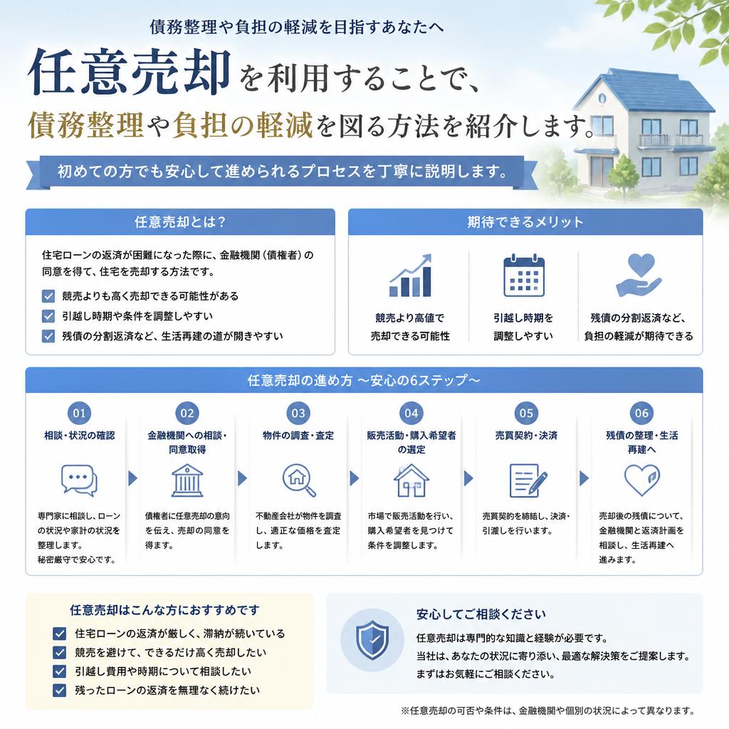 任意売却支援のメリット